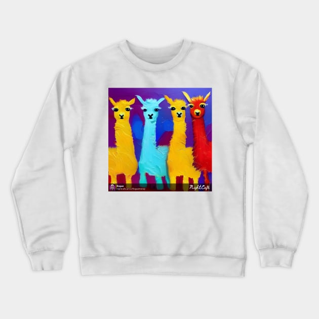 Llamas in pajamas Crewneck Sweatshirt by Roguex